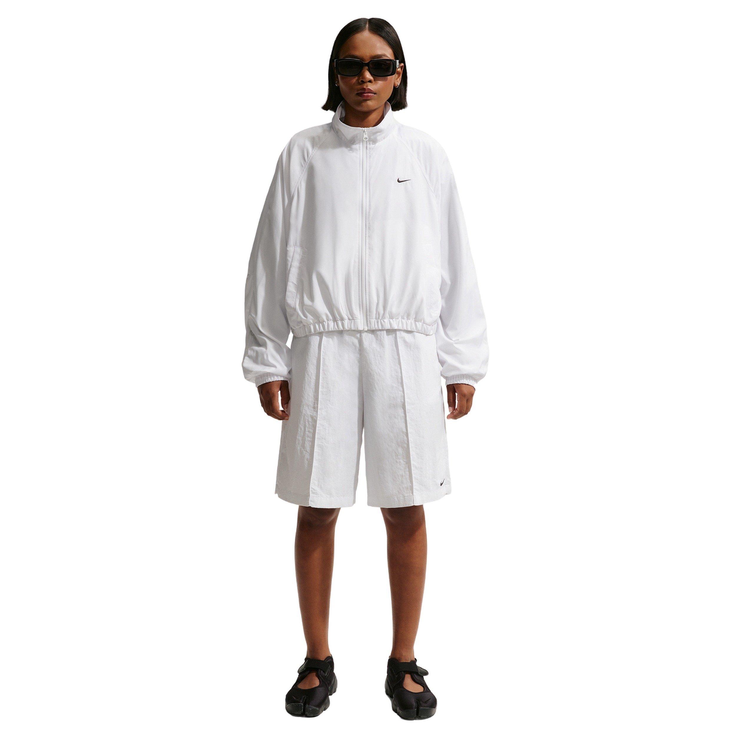 Nike Women's Sportswear Oversized UV Track Jacket - WHITE/BLACK